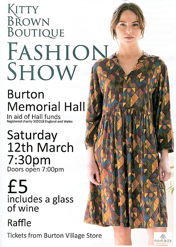Spring Fashion Show by Kitty Brown Boutique at Burton Memorial Hall poster