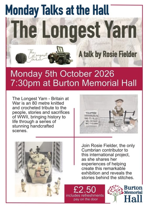 Mondays Talks: The Longest Yarn by Rosie Fielder - 5th Oct 2026
