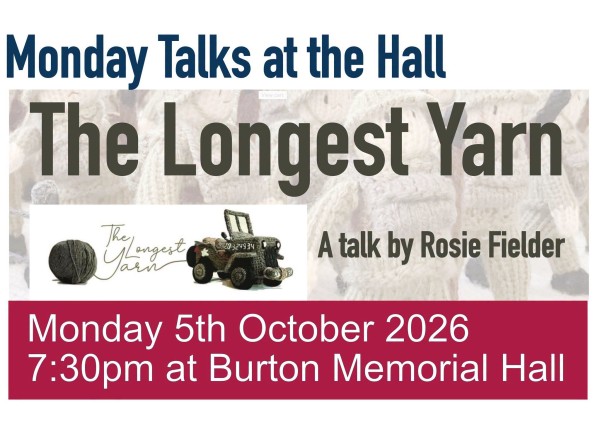 Mondays Talks: The Longest Yarn by Rosie Fielder - 5th Oct 2026