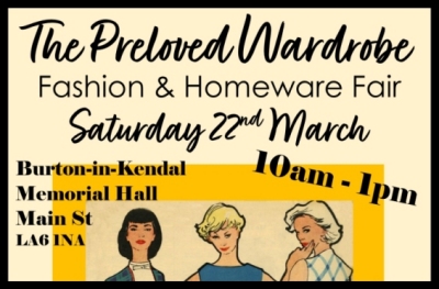 Preloved Wardrobe Fashion and Homeware Fair at Burton Memorial Hall 22nd March 2025